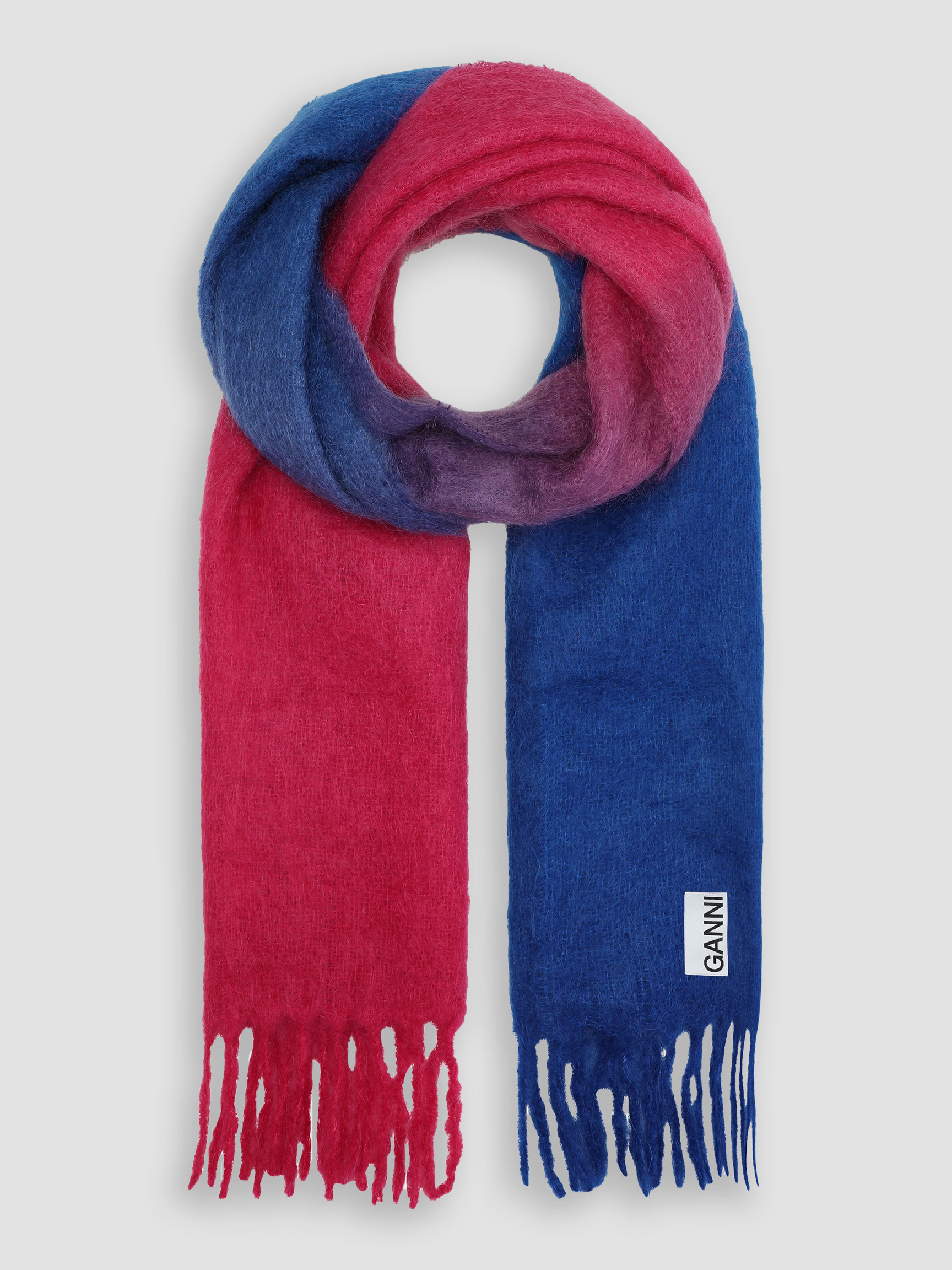 green ganni scarf